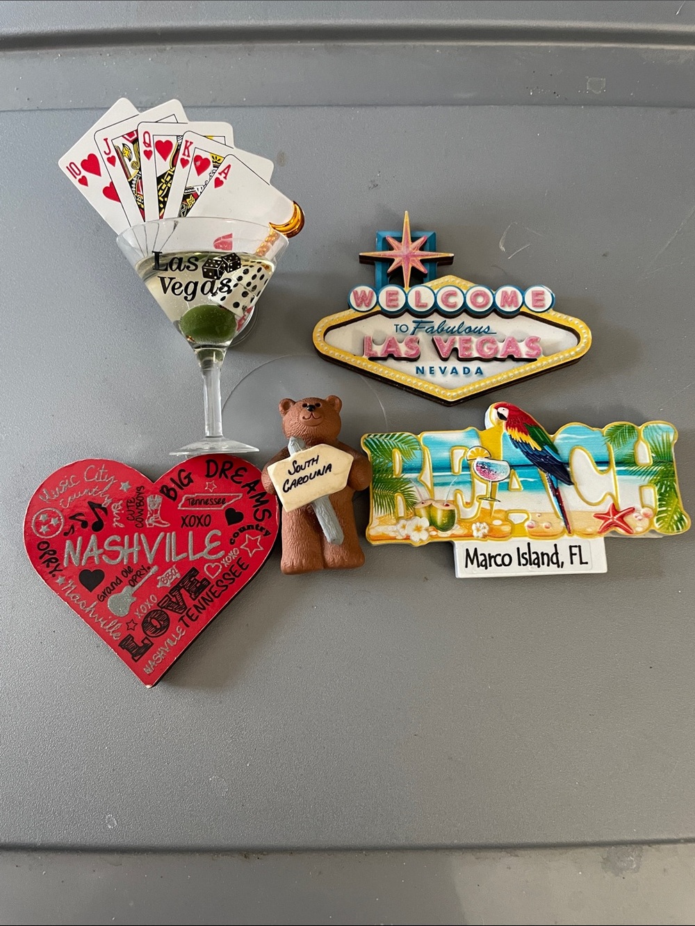 Assorted Travel Souvenir Magnet Set - Multicolor